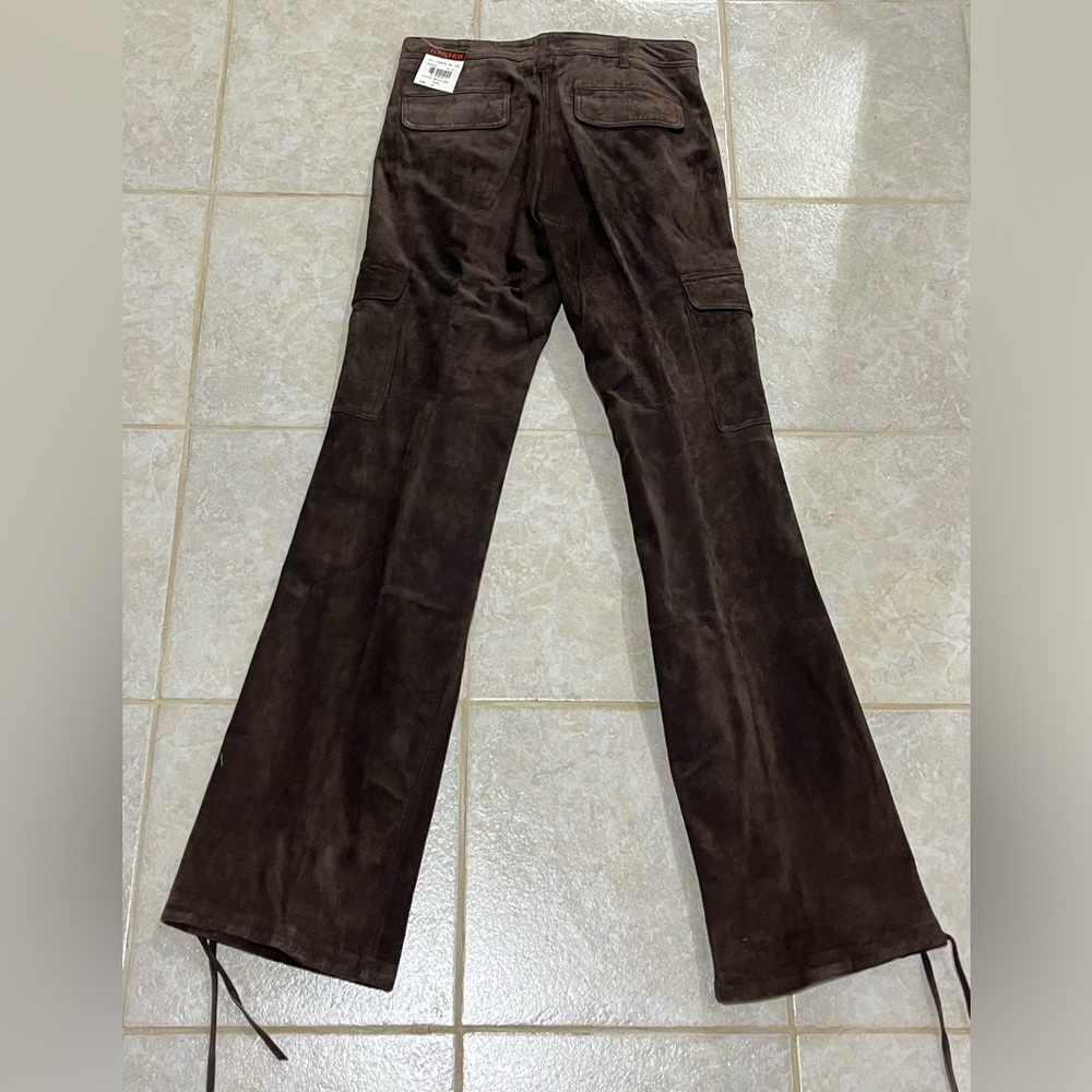 Vintage Suede Cargo Pants